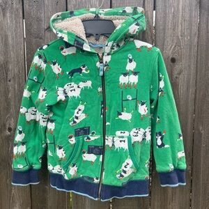 6-7y Mini Boden Fleece lined Hoodie